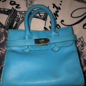 blue mini vintage bag